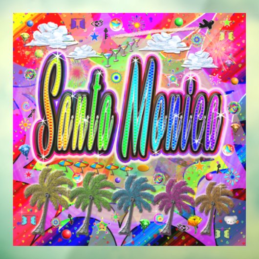 Santa Monica Vista Express Venster vastklampen Raamsticker (Vel 3)