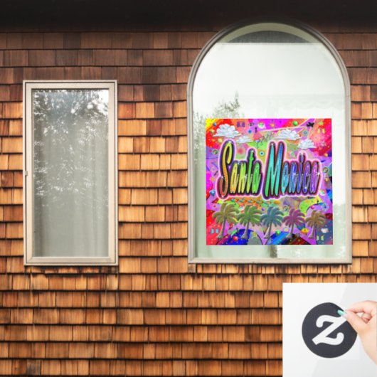 Santa Monica Vista Express Venster vastklampen Raamsticker (Huis Raam)