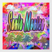 Santa Monica Vista Express Venster vastklampen Raamsticker (Vel)