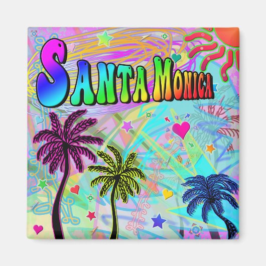 Santa Monica Vivid Romance Magneet (Voorkant)