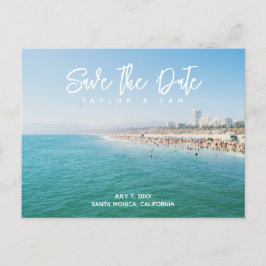 Santa Monica Wedding Save the Date Briefkaart