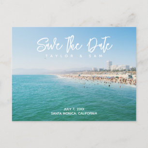 Santa Monica Wedding Save the Date Briefkaart