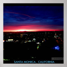 SANTA MONICA ZONSOPGANG #1 POSTER