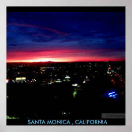 SANTA MONICA ZONSOPGANG #1 POSTER