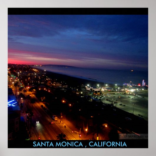 SANTA MONICA ZONSOPGANG #2 POSTER (Voorkant)