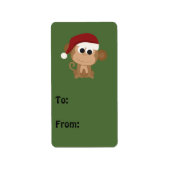 Santa Monkey Etiket (Voorkant)