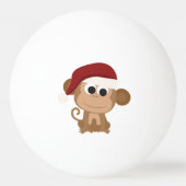Santa Monkey Pingpongbal (Achterkant)