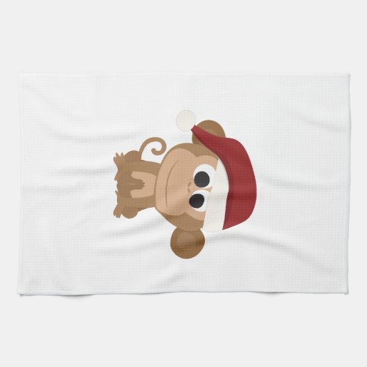 Santa Monkey Theedoek (Horizontaal)