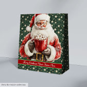  Santa Monogram Vakantie Cadeau Tas Kerstmis Medium Cadeauzakje