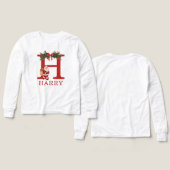 Santa Monogrammed and Name Family Matching (Voorkant /achterkant)