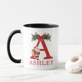 Santa Monogrammed and Name Family Matching Mok