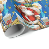 Santa Moon Cadeaupapier (Rol Hoek)
