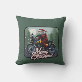Santa-motorfiets Kussen
