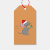 Santa Mouse Cadeaulabel (Voorkant)