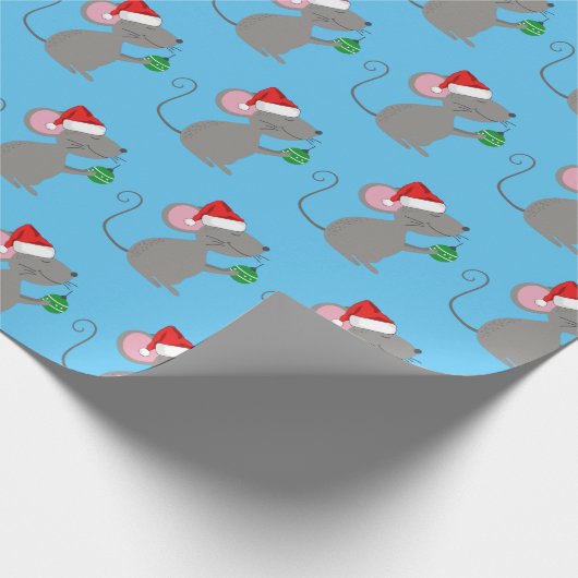 Santa Mouse Cadeaupapier (Hoek)