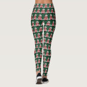 Santa Mouse Groene Kerst Leggings (Achterkant)