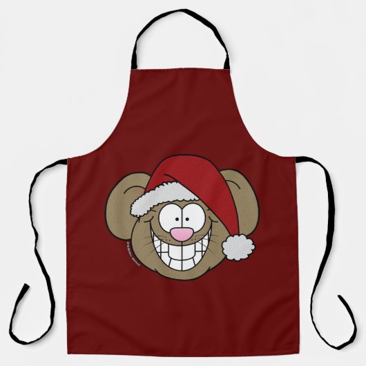 Santa Mouse Schort (Voorkant)