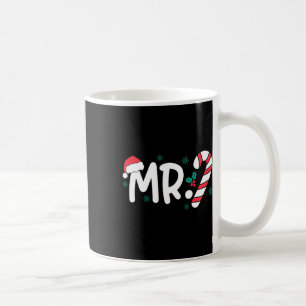 Santa Mr. en Mrs. Candy Cane koppels die overeenko Koffiemok