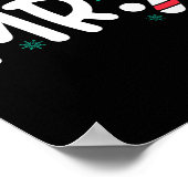 Santa Mr. en Mrs. Candy Cane koppels die overeenko Poster (Hoek)