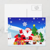 Santa "mreey x-mas"Post Kaarten Feestdagenkaart (Voorkant / Achterkant)