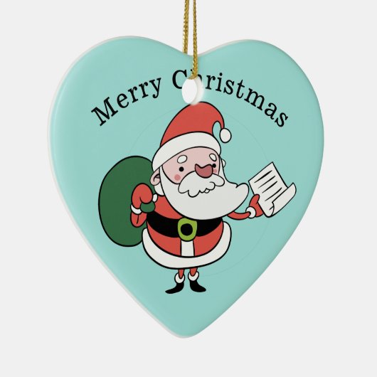 Santa & Mrs Claus aangepast ornament (Rechts)