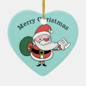 Santa & Mrs Claus aangepast ornament (Voorkant)