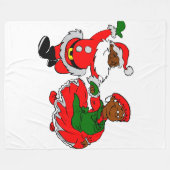 santa mrs claus blanket fleece deken (Voorkant (Horizontaal))