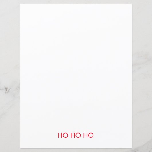 Santa & Mrs Claus Letter Papieren Blad (Achterkant)