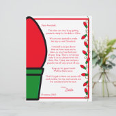 Santa & Mrs Claus Letter Papieren Blad (Staand voorkant)