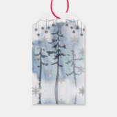 Santa Mrs Claus Merry Christmas Cadeaulabel (Achterkant)