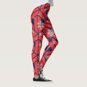 Santa Mrs Claus Schattigee Leuke Kerstlegging Leggings (Rechts)