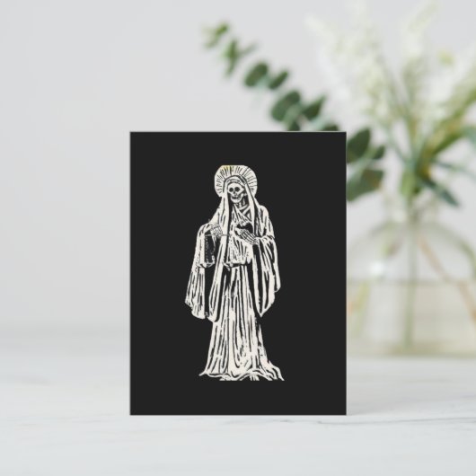 Santa Muerte Briefkaart (Staand voorkant)