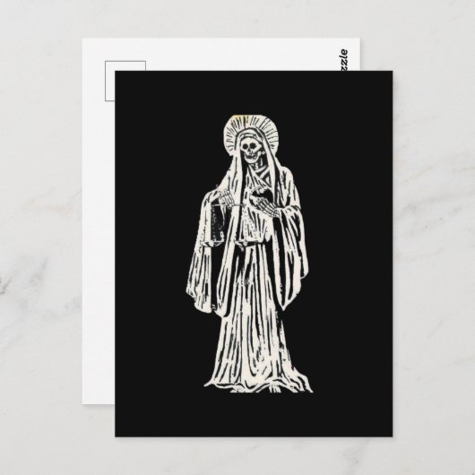 Santa Muerte Briefkaart (Voorkant / Achterkant)