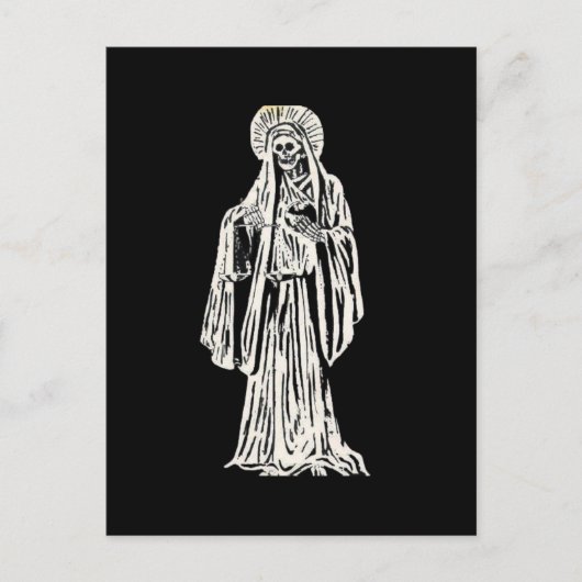 Santa Muerte Briefkaart (Voorkant)
