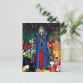 Santa Muerte BRIEFKAART Dag van de Doden (Staand voorkant)