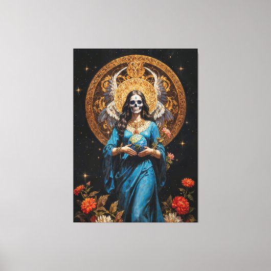 Santa Muerte Canvas Afdruk (Voorkant)
