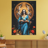 Santa Muerte Canvas Afdruk (Insitu (Woonkamer))