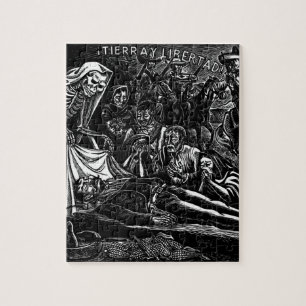 Santa Muerte en de Soldier c. 1951 Mexico Legpuzzel