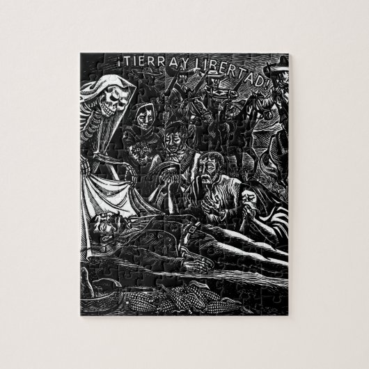 Santa Muerte en de Soldier c. 1951 Mexico Legpuzzel (Verticaal)