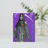 Santa Muerte Feestdagenkaart (Staand voorkant)
