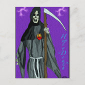 Santa Muerte Feestdagenkaart (Voorkant)