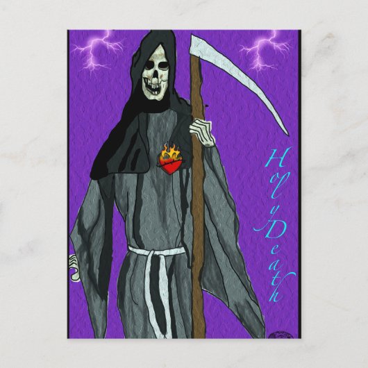 Santa Muerte Feestdagenkaart (Voorkant)