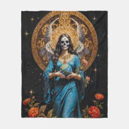 Santa Muerte Fleece Deken