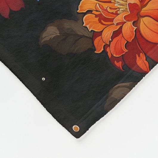 Santa Muerte Fleece Deken (Hoek)