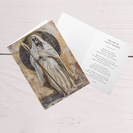 Santa Muerte Goddelijke Begeleiding & Bescherming Kaart