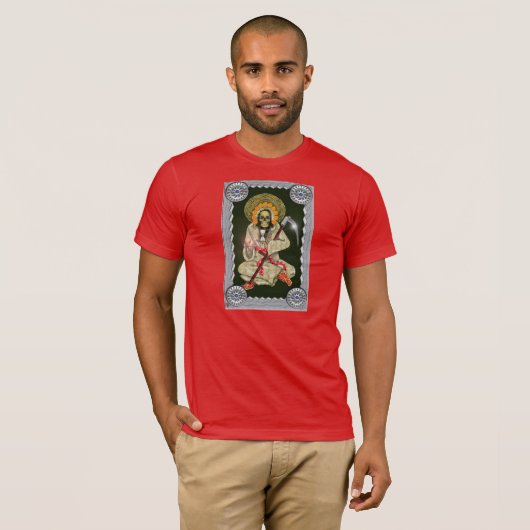 santa muerte ( gouden ) t-shirt (Voorkant volledig)