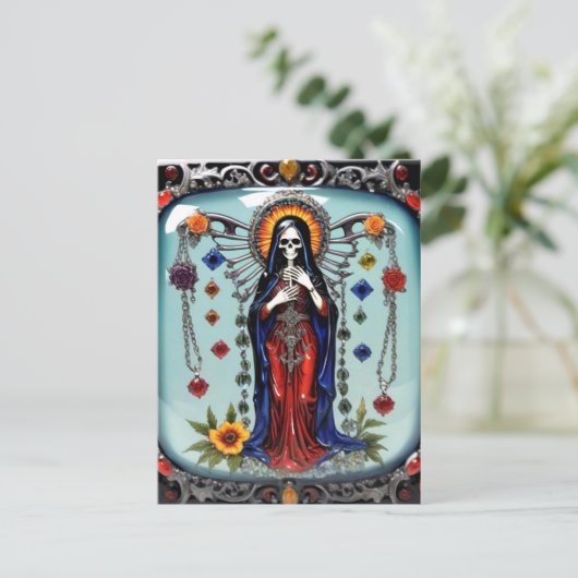 Santa Muerte (Heilige Dood) Briefkaart (Staand voorkant)