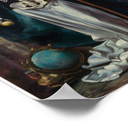 Santa Muerte in het Poster van de begraafplaats (Hoek)