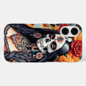 Santa Muerte in traditionele kostuum omslag Case-Mate iPhone Case (Achterkant (horizontaal))