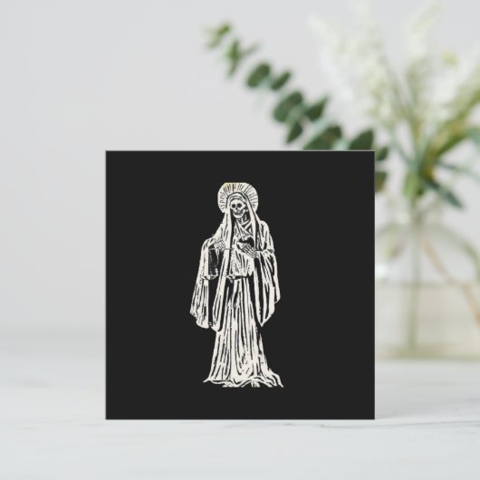 Santa Muerte Kaart (Staand voorkant)